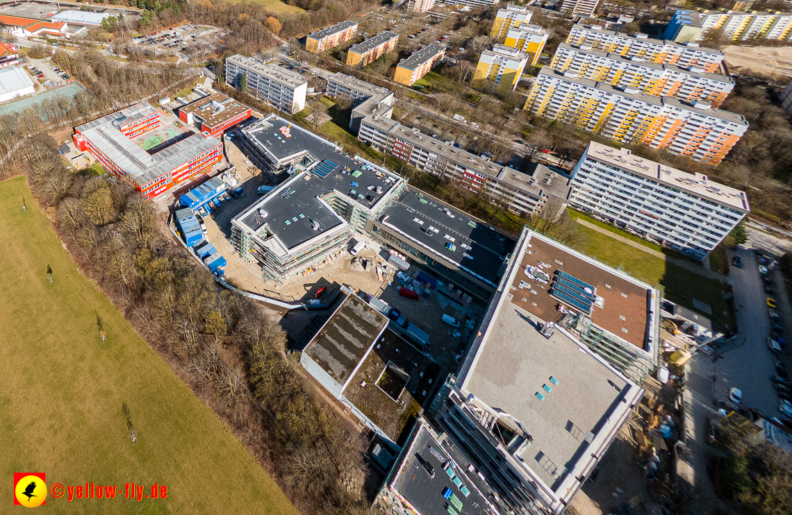 20.02.2023 - Baustelle zur Grundschule am Strehleranger in Neuperlach
